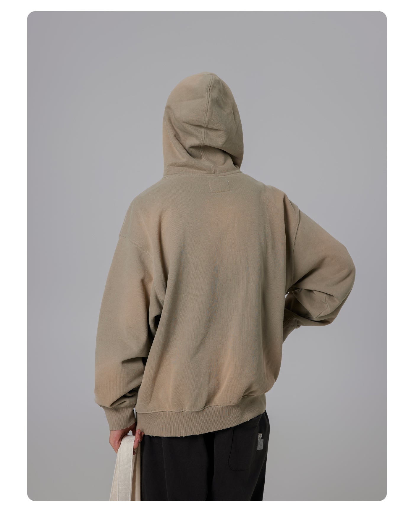 24AW Washed Print Hooded Sweatshirt