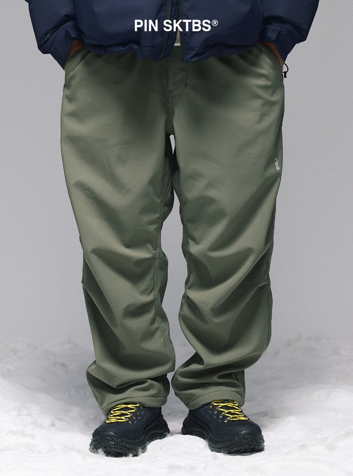 thin-fleece paratrooper pants