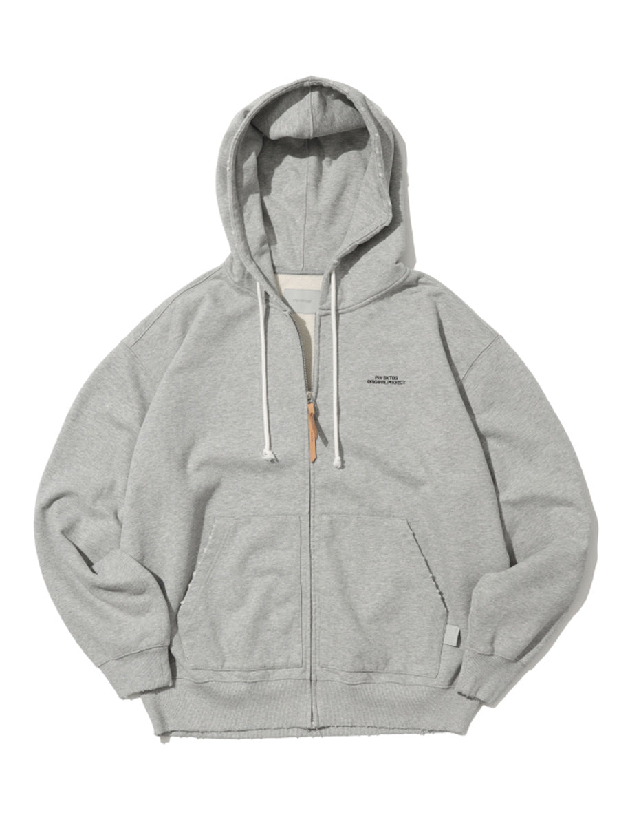 Washed Zipper Hoodie