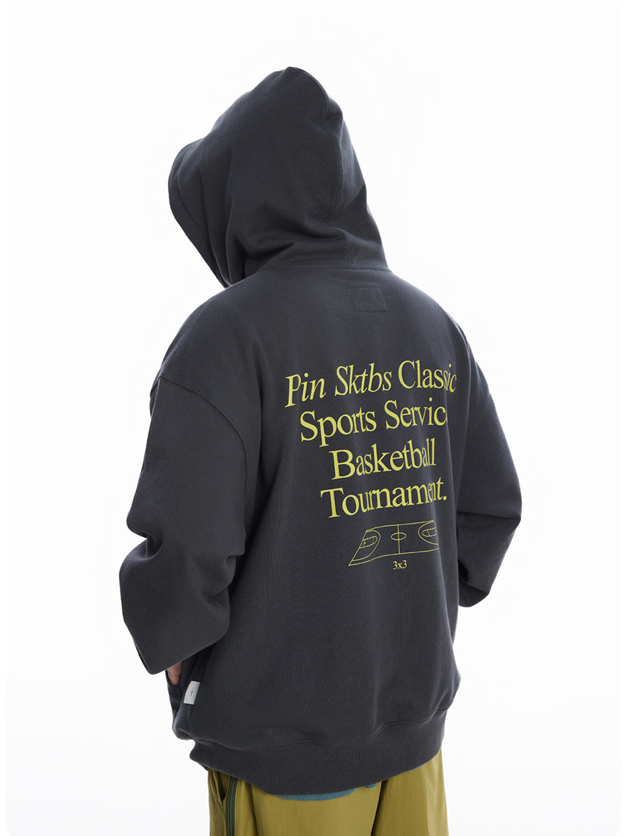 Basketball Slogan Hoodie