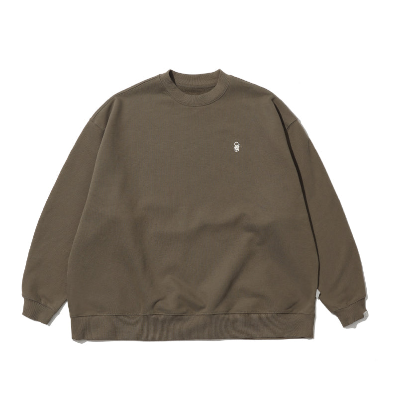 Padded Crew Neck Sweatshirt