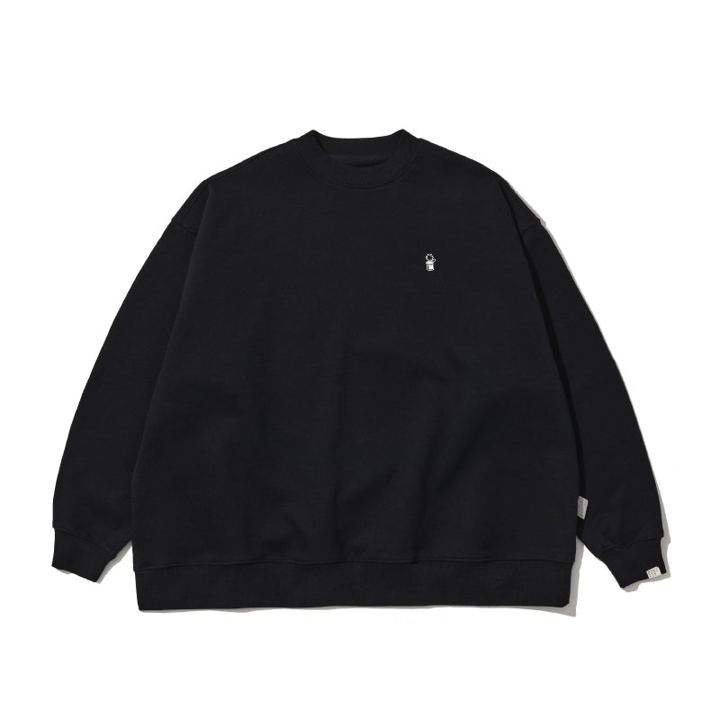 Padded Crew Neck Sweatshirt