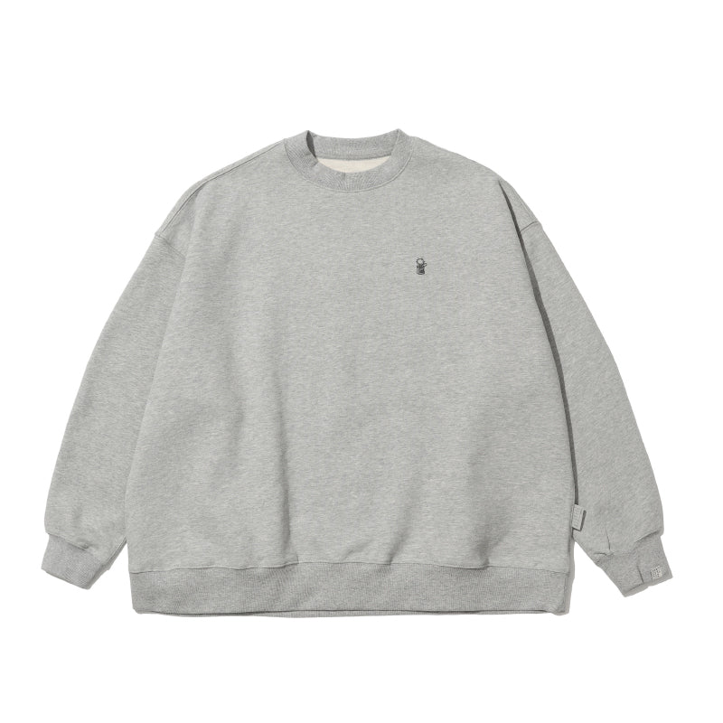 Padded Crew Neck Sweatshirt