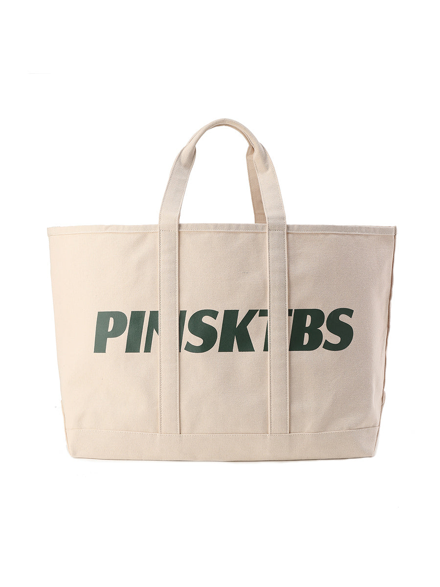 Vintage Printed Canvas Tote Bag